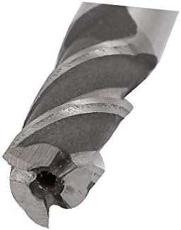 X-DREE 9 мм Прорезна диаметър дължина 70 mm HSS 3-Канавка с директно кръгла дупка за пробиване на муфа ножове Режещ инструмент (9 mm Dia de corte 70 мм de largo HSS 3-Flauta Recta против vástago redond
