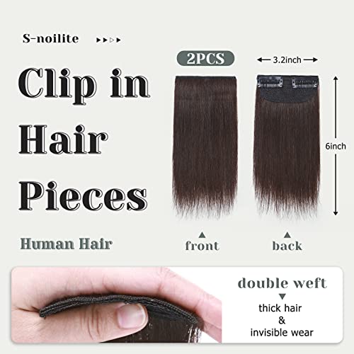 Шнола за изграждане на къси коса в човешките косата S-noilite 2 ЕЛЕМЕНТА от 6-Инчов Къси Кичури За Изграждане на Човешки