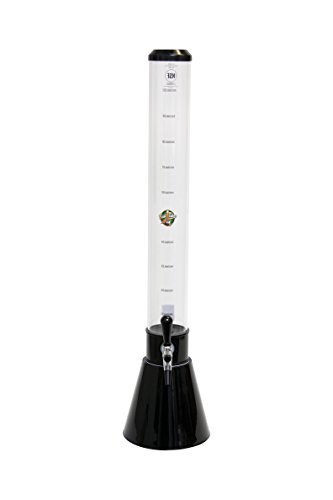 Бирена тръба 4COB-32-C с Конусовидна дозатор за напитки, Черен на цвят, с Търговски кран, Висока тръба, 100 грама.