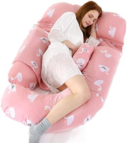 Страничната възглавница за сън бременна жена DAPERCI, Мултифункционален Памук G-Тип, Поясная Възглавница за сън бременна