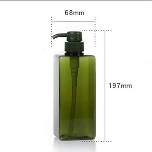 Опаковка сапун BKDFD, Квадратен Опаковка сапун за плотове, подходящ за всички видове течен сапун или лосион в банята (Цвят: черен)