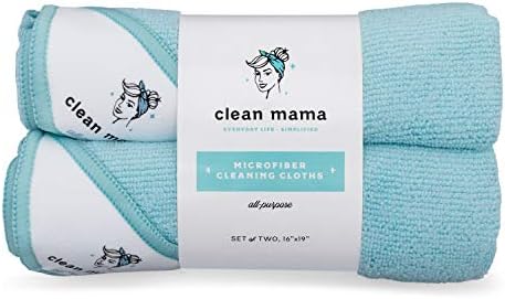 Универсални кърпички за почистване от микрофибър за ПОЧИСТВАНЕ МАМА с размер 16 х 19 см, комплект от 2-те големи абсорбираща кърпи / хавлии гладка и разводите.