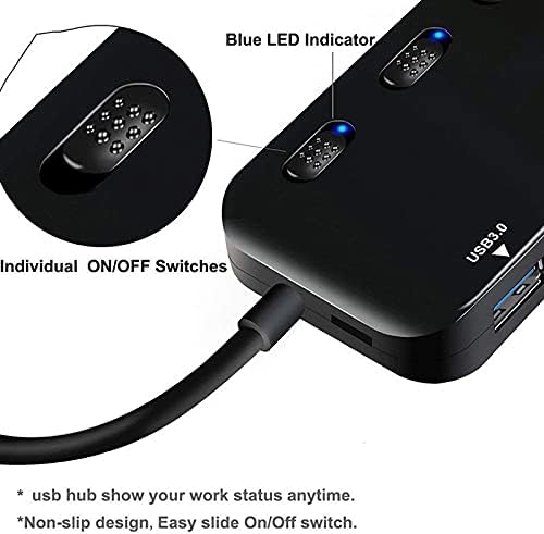 SBSNH USB3.1 Hub HD + USB Адаптер 3-в-1 Многофункционално Сплитер за лаптоп, Конвертор, Докинг станция