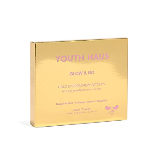 Подмладяващи лепенки за очи Skin Gym Youth Haus Glow & Go Gold с колаген, Хиалуронова киселина и ретинол