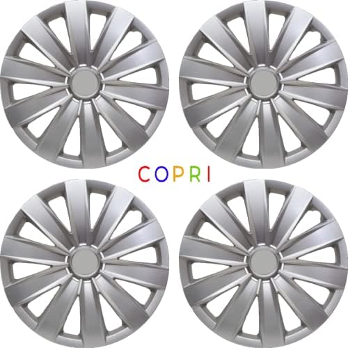 Комплект Copri от 4 Джанти Накладки 16-Инчов Сребрист цвят, Защелкивающихся На Главината, Подходящ за Volkswagen VW
