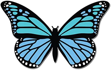 Дизайн на Чаши Красива Небесна Пеперуда Монарх 3-инчов Пълноцветен Винил Стикер