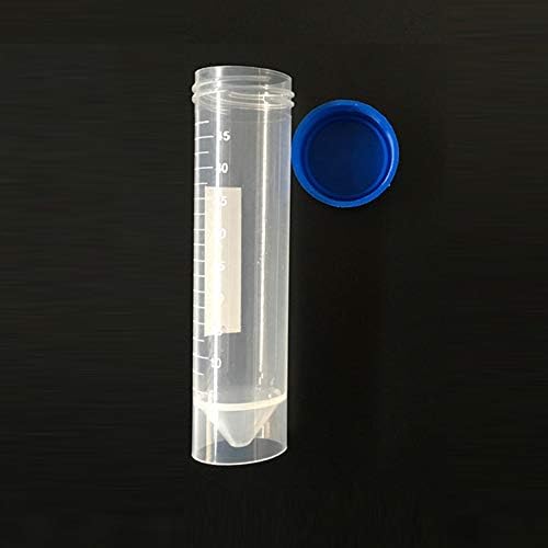 Houchu 10шт 50 ml Пластмасов майната-надолу Кутията с Плоско Дъно Центрифужная Пробирка за Изпитване с Мащаба