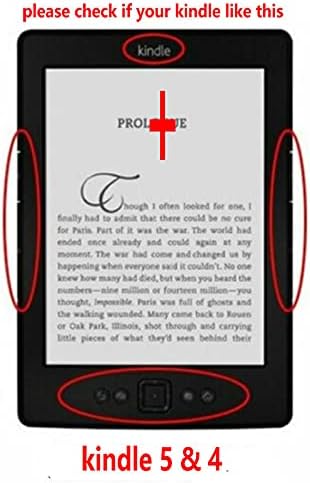 ZENGCANG Kindle Cover - кожен калъф за Kindle 4/5, Kindle 4/5, Номер на модела: D01100, устройство за четене на електронни книги 6 инча (не е подходящ за Kindle Touch) и Защита от проникване на вода