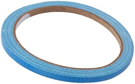 X-DREE 2 бр. Синя една здрава залепваща тъканта на тиксо с Ширина 0,2 инча Дължина 32,8 фута (2 бр. singolo nastro adesivo