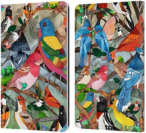Дизайн на своята практика за главата Официално Лицензиран Zlatina Lind Medley 2 Birds Кожен Калъф-книжка-джобен формат