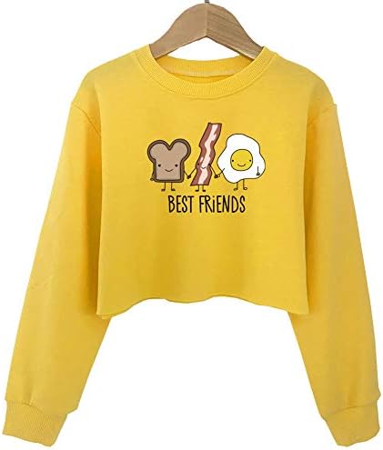 G-Amber/ Съкратен Блузи За момичета, Блузи, Бебешки Сладки Тениски с дълги ръкави и Принтом, Модерен Пуловер, Риза