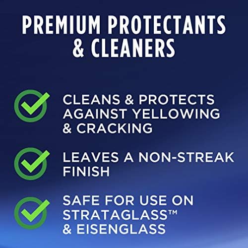 303 Marine Clear Рибка Protective Cleaner - Почиства и предпазва винил, прозрачен винил и пластмаса, която Осигурява отлична защита срещу ултравиолетови лъчи, предпазва от пожълтя?