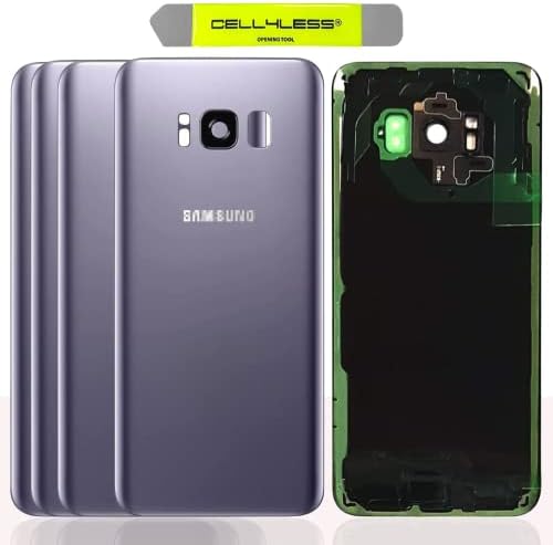Замяна на задната със Стъклен капак на задната врата CELL4LESS с предварително зададена обектива на камерата / рамка, лепило и инструмент за премахване на Samsung Galaxy S8 - Вс?