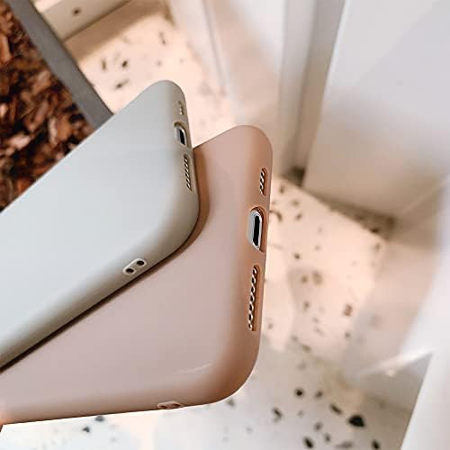 Най-Собствен, който е Съвместим за iPhone Xs Max Калъф от Мек Течен силикон със Златно Сърце, Тънък Защитен устойчив на удари калъф за жени и Момичета за iPhone Xs Max Case-Кафяв