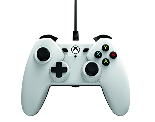 Комплект кабелна контролер PowerA + слушалки за чат за Xbox One - Бял (Xbox One)