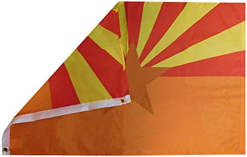 Американски Едро Супермаркет Arizona State Safety Orange Премиум Качество 100D Тъкани Поли Найлон 2x3 2 'x3' Флаг
