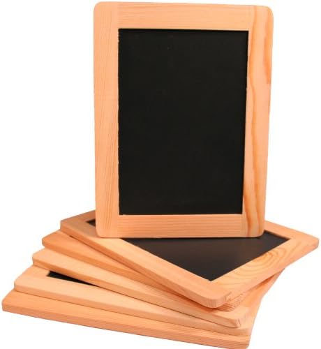 Синтетична черна дъска Creative Hobbies® с недовършена дървена рамка, 4 x 6 инча - опаковка от 6 класни дъски