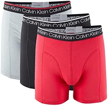 Мъжки Памучни Ластични Гащи-Боксерки На Calvin Klein 3 Опаковки
