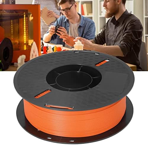 Конци за 3D-принтер, Бездымная PLA-конци, дългогодишна 1 кг, Без мехурчета без мирис, с добра адгезией за висока точност на печат (Оранжев)