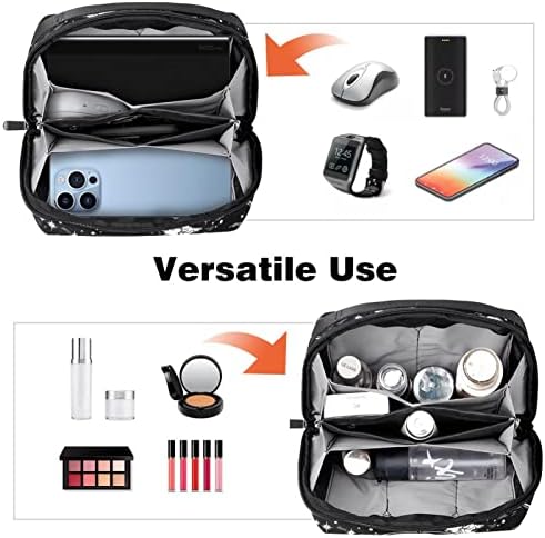 Калъф за носене, чанта, USB-кабел, органайзер, джобен аксесоар, портфейл с цип, клюки Ин Ян, Звездата на Луната