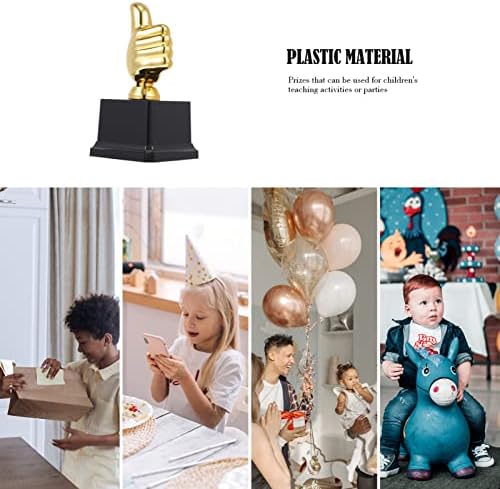 Wakauto Декор на работния плот, Пластмасов Златна Статуетка на Наградите Детски Пластмасов Трофей Голям Плюс Палеца си