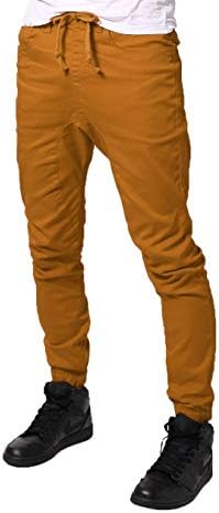 Мъжки ежедневни панталони-зреещи от кепър лента през Slim Fit за бягане (на разположение в големи размери)