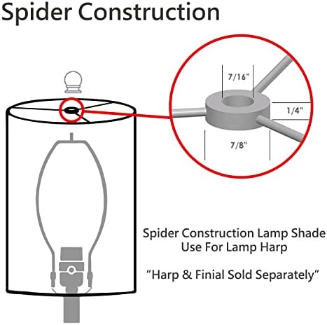 Aspen Creative 31608, Модерен Лампион под формата на паяк в твърди корици, Текстурирани плат с изображение