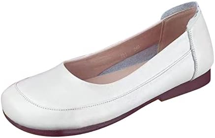Дамски обувки на равна подметка, Модел обувки за жени, Дамски обувки, Модерни обувки в стил Ретро, Однотонная Работна обувки