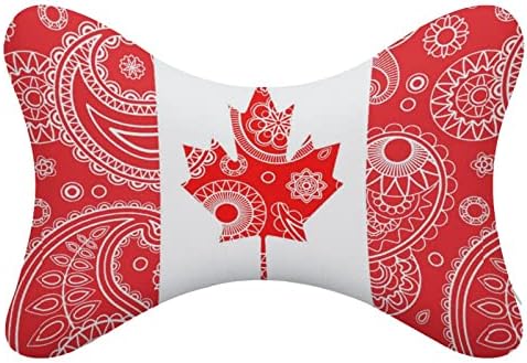 Канада Пейсли Флаг Автомобилната въздушна Възглавница За Шията Мека Облегалка на Автомобила Възглавницата За