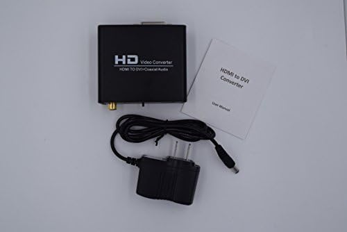 Yanyu HDMI-DVI video Converter Box 1080p Мащабируем 3,5 мм и Коаксиален аудио изход