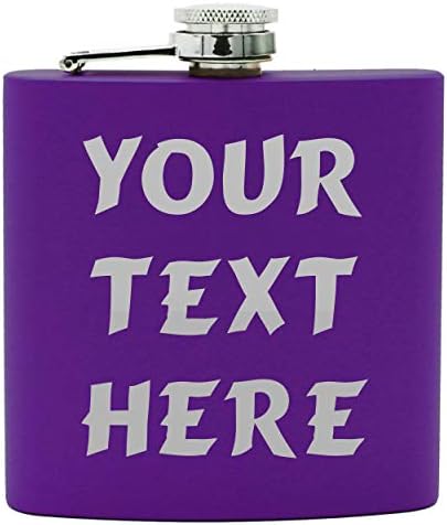 Персонални фляжка с вашия потребителски текст (лилава)