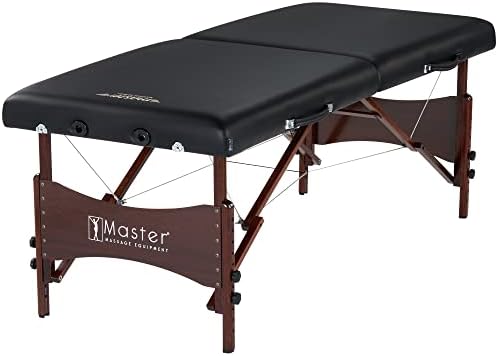 Комплект Преносимо Масажно масата Master Massage Newport с По-Дебела възглавница, 2.5 инча, която е Боядисана в