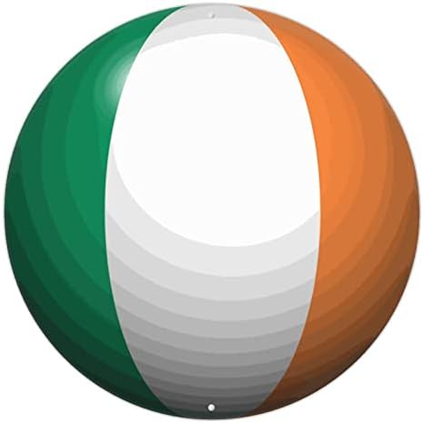 Madcolitote Ирландски Флаг В Знак на Входна Врата Ирландия Метален Знак Патриотичен Декор Селски Спомен На