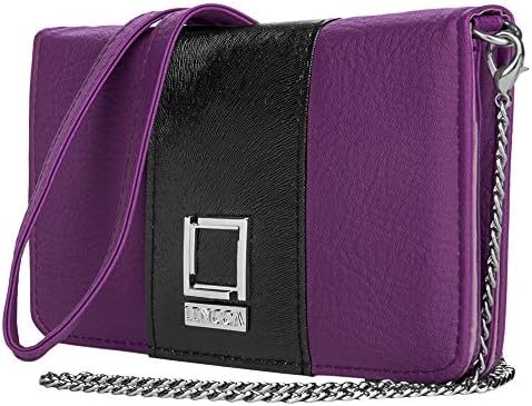 Женската чанта-портфейл за мобилен телефон Samsung Galaxy FE SD888, S21 FE Exynos, S22 +, S22 Ultra, Note 20 Лилав