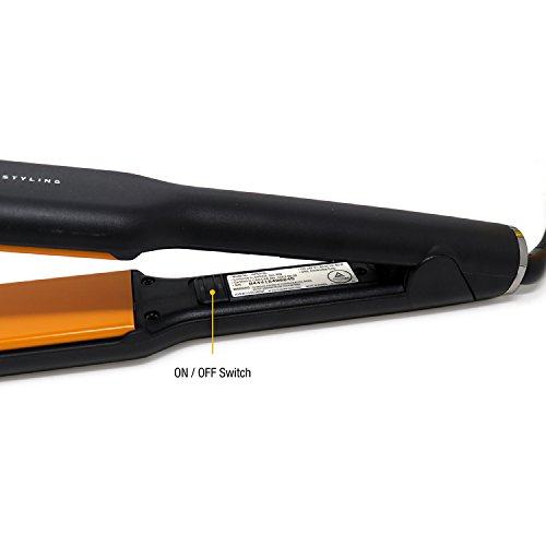 Утюжок GlamPalm, 1 1/2 за изправяне на коса с цифров LCD дисплей. Класически плоча с керамично покритие и регулируема