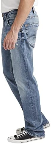 Silver Jeans Co. Мъжки дънки Грейсън Easy Fit с директни штанинами