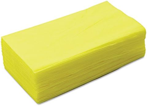Кърпи за прах, жълт на цвят, обработени нетъкан текстил, 24 x 24 (опаковка от 50 броя)