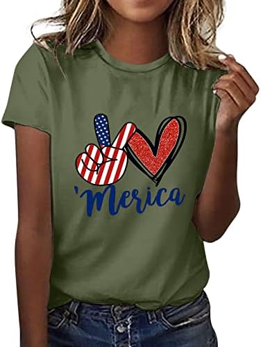 Дамски Дългата Тениска, Риза Ден на Независимостта, Женски Графични Тениски за Жени, в началото на с Кръгло