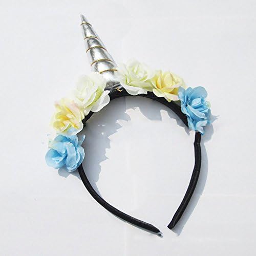 Празнична прическа Shangrui за деца и възрастни под формата на спирала рожка с цветни цветя Hairhoop