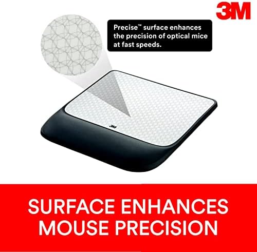 Точно подложка за мишка 3M с гелевой поставка за китките, успокояващ гелевой технология на 3М и гладка атласным покритие