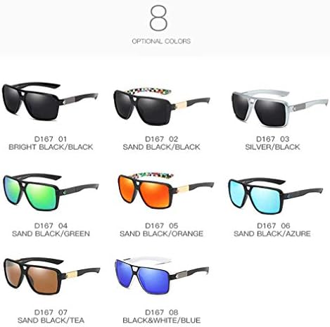DUBERY Мъжки Извънгабаритни Поляризирани Слънчеви Очила За Шофиране на Открито Слънчеви Очила-Авиатори D167