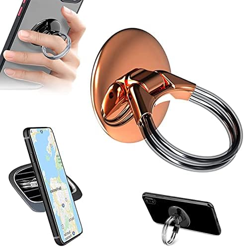 Държач за пръстени за мобилен телефон RUNGLI, Универсален Кола за пръстени номер 3 в 1, Държач за мобилен телефон с дръжка