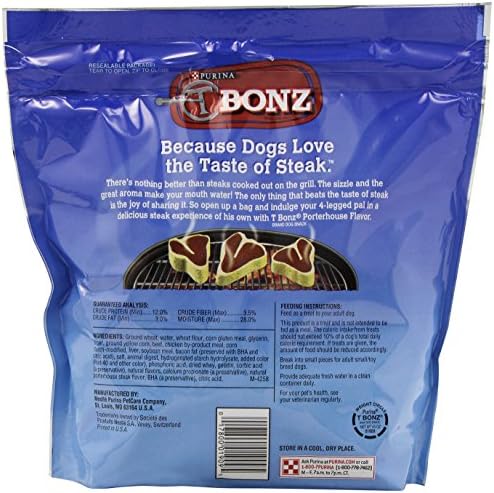 Снакс за кучета T-Bonz пъбовете porterhouse Flavor В чантата на 45 грама, опаковки от 1