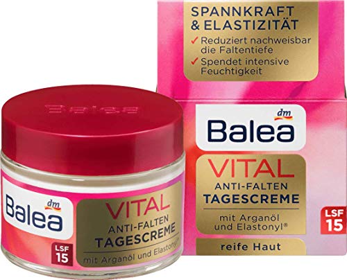Balea Vital Дневен крем Против бръчки SPF 15, 50 мл - Германия