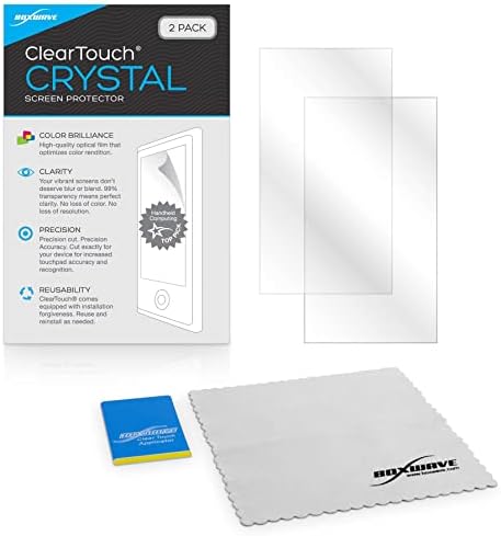 Защитно фолио BoxWave, съвместима с ASUS ZenBook Pro Duo 15 (UX582) - ClearTouch Crystal (2 опаковки), HD филм за защита на