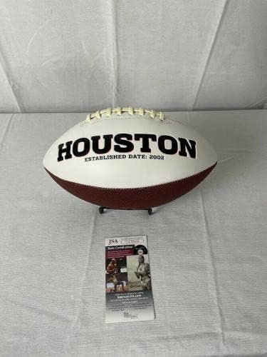 Дешон Уотсън подписа футболна топка Texans white panel с автограф от JSA - Футболни топки с автографи