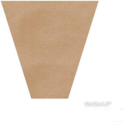 Букетные ръкави от крафт-хартия - Букет от кафява хартия - Хартиени торби (16x16x5 инча, 20 бр.)