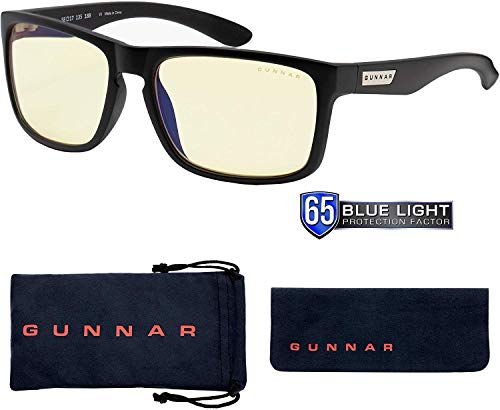 Точките Gunnar, Блокиране на синя светлина, Очила Torpedo / Onyx, 65% Защита от синя светлина и Игрови точки