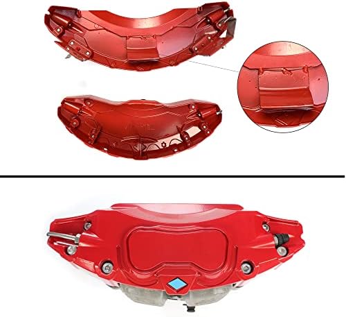 Капачки на челюстите Nakonic 2022 2023, съвместими с Tesla Model Y, Размера на главината на колелото 19 инча 20 инча, Червени шапки, използвана при превоз, комплект от 4 капачки на че