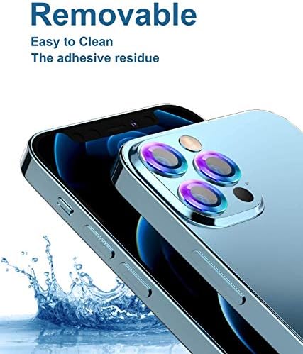 Защитно фолио за обектива на камерата на iPhone 12 Pro Max (6,7 ) Защитно фолио за обектив от закалено стъкло премиум-клас от алуминиева сплав за iPhone 12 Pro Max, защита от драскоти